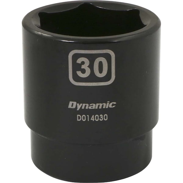 1/2" Drive Standard Socket, Black Phosphate, Tools 1/2" Drive 6 Point Metric, 30mm Standard Length